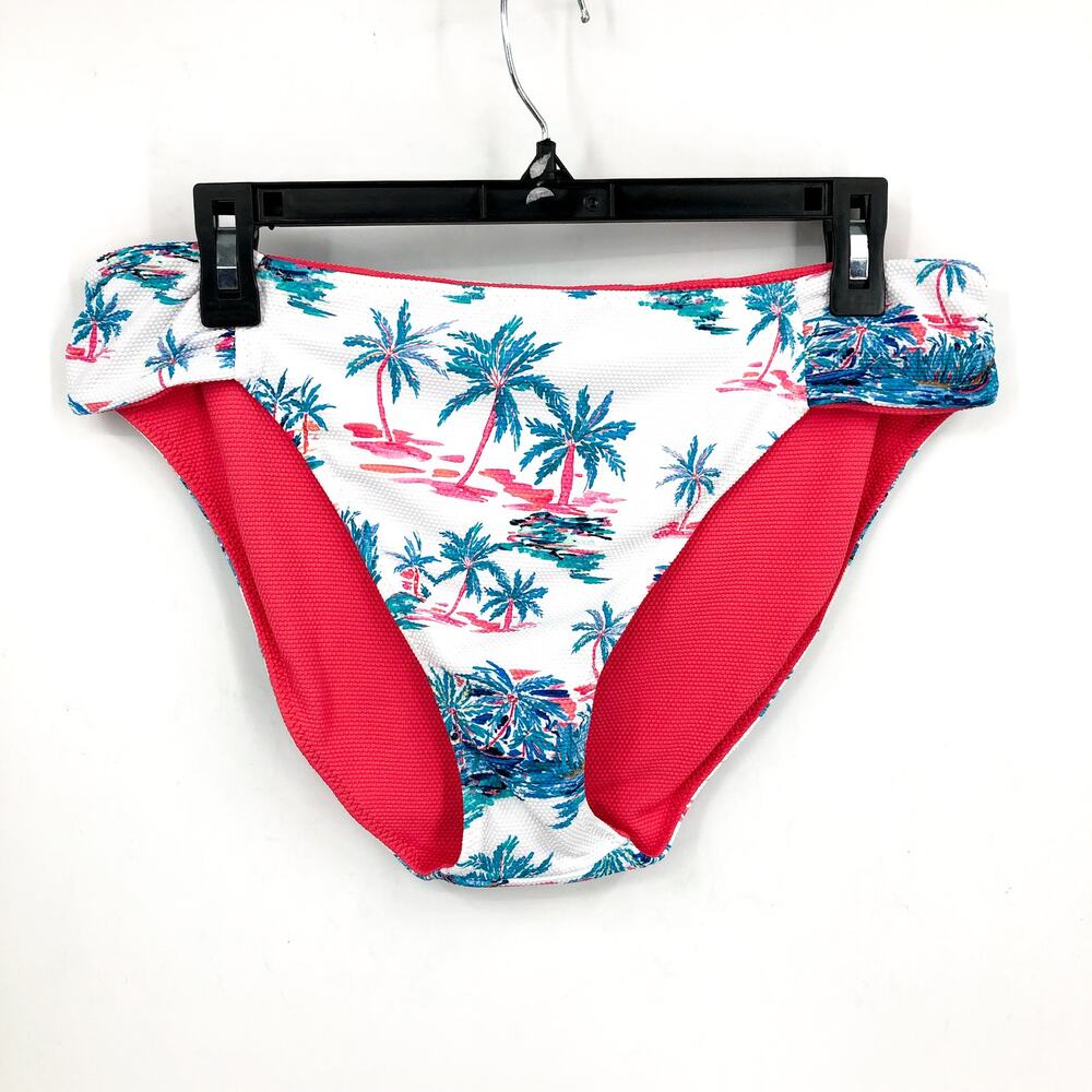 TOMMY BAHAMA Island Cays Tropical Rev Hipster Bikini Bottoms Large White NWT - Picture 4 of 16